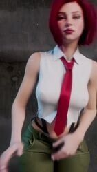 monna_haddid, vanessa_(kof), king_of_fighters, 1girls, ass_shake