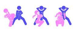 warning_sign_person, n1_1ck, 1boy, 1girls, big_breasts