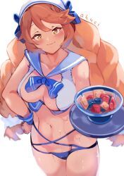 dragalia_lost, ak4ci, 1girls, abs, bare_arms