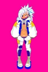 dokata_(hamanan_doboku_kougyou), black_sclera, blue_eyes, colored_sclera, female