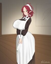 aisha_greyrat, mushoku_tensei, mushoku_tensei:_isekai_ittara_honki_dasu, kurisu_dy, big_ass