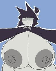 miss_bloomie_(fundamental_paper_education), fundamental_paper_education, momiji_(artist), big_breasts, big_tits