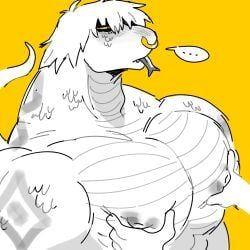 original_character, original, cclownteeth, 1boy, big_pecs