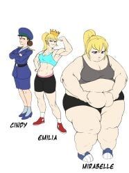 softon, belly_overhang, fat_female, fat_fetish, fat_folds