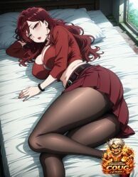 original_character, coug, cougvaldia, big_breasts, red_hair