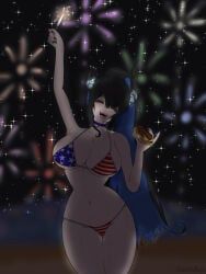 nerissa_ravencroft, 4th_of_july, hololive, hololive_english, kitsune_no_shujin