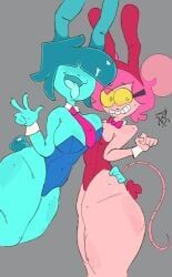 goommy_(goommymuffin), muffin_(goommymuffin), bb_happyhour, 2girls, blue_body