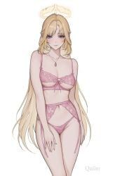 nicole_reeyn_(genshin_impact), genshin_impact, quilm, bangs, belly