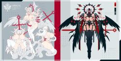 aasimar, l_axe, before_and_after, bondage, demon