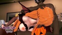 asuna_(sao), asuna_yuuki, kirito, kirito_(sao-ggo), halloween