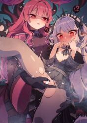 a_bao_a_qu_the_lightless_shadow, duel_monster, exosister_karmael, exosister_martha, yu-gi-oh!