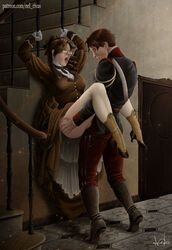 marta_(ludja), candle_(artist), nel_rivas, 1boy, 1girls