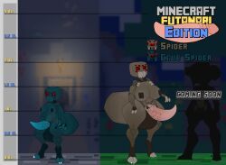cave_spider, spider_(minecraft), microsoft, minecraft, mojang
