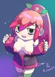 camellia_(yo-kai_watch), level-5, pixiv, yo-kai_watch, yo-kai_watch_puni_puni