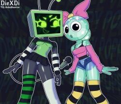 poppy_(dandy's_world), vee_(dandy's_world), dandy's_world, diexdi, 2girls