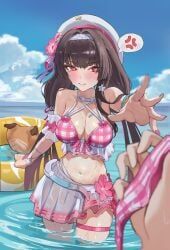 chisa_(wuthering_waves), wuthering_waves, 1girls, black_hair, blush