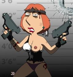 lois_griffin, punisher_(cosplay), 20th_century_fox, 20th_century_studios, family_guy