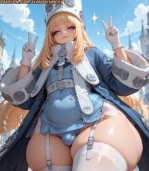 norma_hollowell, zenless_zone_zero, femboysmeat, 1boy, alternate_body_type