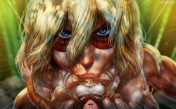 annie_leonhardt, female_titan, mikasa_ackerman, attack_on_titan, shingeki_no_kyojin