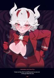 beelzebub_(helltaker), helltaker, ryzz_ryzz, blush, demon