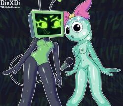 poppy_(dandy's_world), vee_(dandy's_world), dandy's_world, diexdi, 2girls