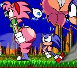 amy_rose, classic_amy_rose, classic_sonic, sonic_the_hedgehog, sonic_(series)