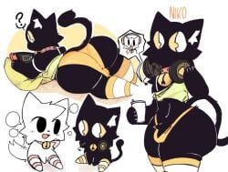 original_character, inkzan, ass, ass_focus, black_fur