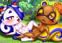 cece_(animal_crossing), frye_(splatoon)_(cosplay), shiver_(splatoon)_(cosplay), viche_(animal_crossing), villager_(animal_crossing)