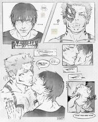 ryoumen_sukuna_(jujutsu_kaisen), toji_fushiguro, jujutsu_kaisen, 2boys, bara