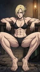 annie_leonhardt, attack_on_titan, bikini, muscular