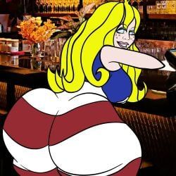 miss_america, miss_america_(coonskin), coonskin, curvydoodles, 1girls