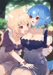 bao_(vtuber), squchan_(vtuber), indie_virtual_youtuber, vyugen, franek89