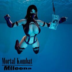 mileena, mortal_kombat, mortal_kombat_(2011), nirvana_(band), vix_line