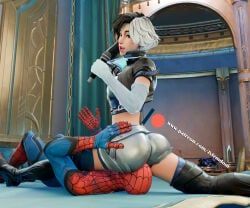 luna_snow, luna_snow_(marvel_rivals), peter_parker, seol_hee, spider-man
