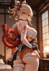 yoimiya_(genshin_impact), genshin_impact, vantawaifu, 1girl, 1girls