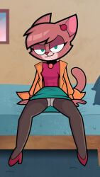 delia_(ajmarekart), murphy_and_mitzi, 1girls, anthro, arm_support