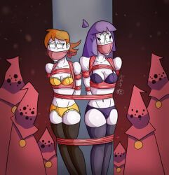 jaune_(spooky_month), lila_(spooky_month), deviantart, spooky_month, sr_pelo