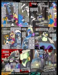 condom_crusader, firecat, harpyness_(kitsune_youkai), kit_(kitsune_youkai), orcasm_(kitsune_youkai)