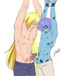 gourry_gabriev, zelgadis_graywords, slayers, cock, dick