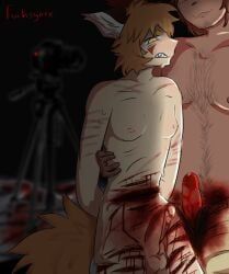 ren_hana, boyfriend_to_death, beastkin, beastkin_(gatobob), blood