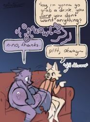 abdominal_bulge, ambiguous_gender, ambiguous_prey, anthro, belly