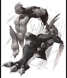 kredri, anthro, avian, barefoot, beak