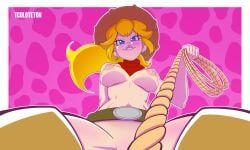 cowgirl_peach, princess_peach, nintendo, princess_peach:_showtime!, super_mario_bros.
