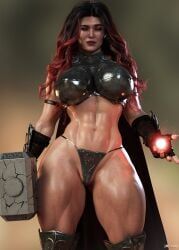 elizabeth_olsen, lady_thor_(cosplay), mighty_thor, mighty_thor_(cosplay), scarlet_witch
