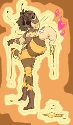 mazus_(tinysmallman), abdomen, bee, blush_lines, blushing