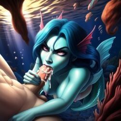 wetnightmare, 1boy, 1girls, abused_male, aquatic