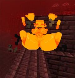 blaze_(minecraft), wither_skeleton_(minecraft), minecraft, junojif, 1girls