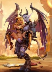 blood_elf, demon_hunter_(warcraft), night_elf, paladin_(warcraft), synea