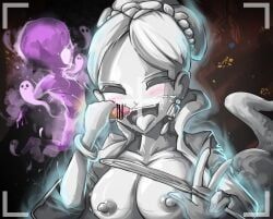 ghost_(spelunky), spelunky, spelunky_2, chobonolly, 1boy