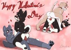 hyakki_(barkwuff), pebbles_(merpzyberpzy), holidays, valentine's_day, barkwuff